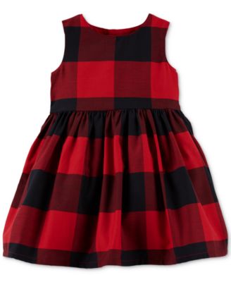 buffalo plaid dress baby