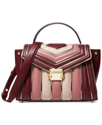 michael michael kors whitney tricolor quilted leather shoulder bag