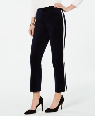 tommy hilfiger velvet pants
