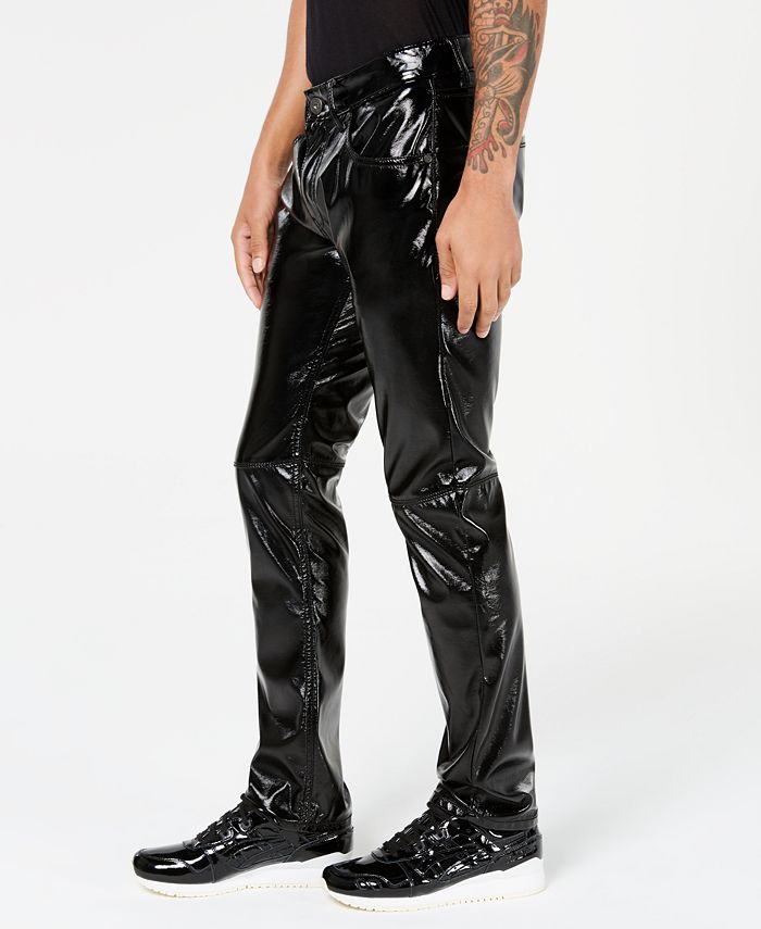 INC International Concepts I.N.C. Men's Slim-Fit Faux-Leather Pants ...