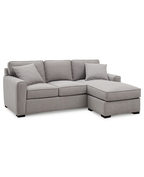 Furniture Callington 89 Fabric 2 Piece Reversible Chaise Sectional Sofa Created For Macy S Reviews Furniture Macy S