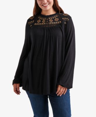 embroidered peasant blouse plus size
