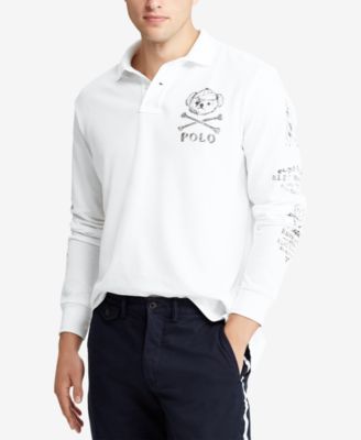 ralph lauren custom slim fit long sleeve polo