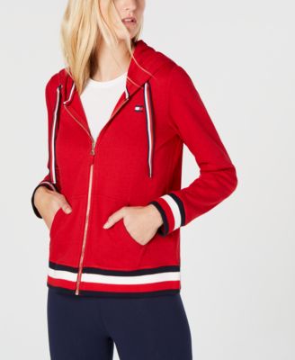 tommy hilfiger red hoodie womens