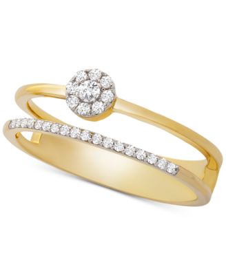 gold double ring