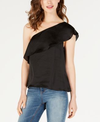 macys one shoulder tops