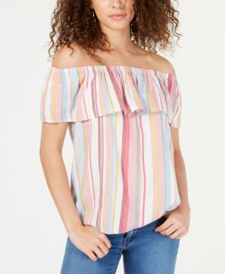 macy's off the shoulder sweater