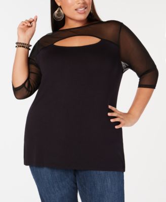 plus size macys tops