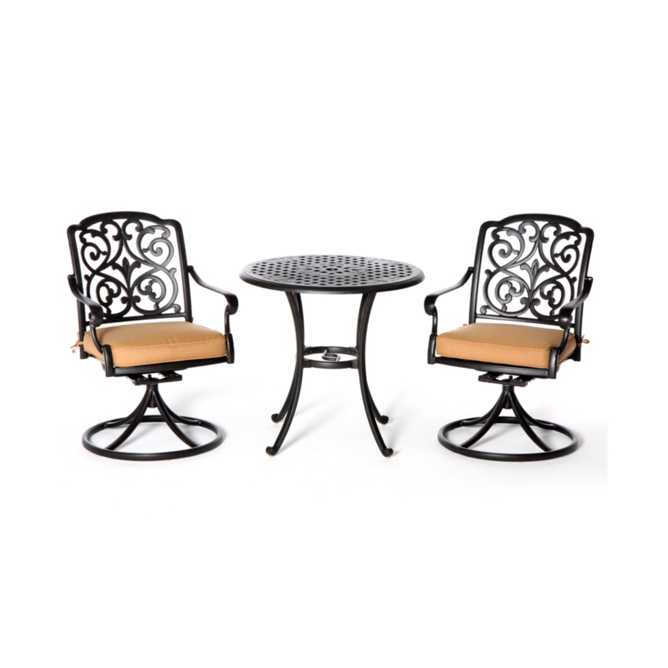 Montclair Outdoor Patio Furniture, 3 Piece Dining Set (30 Round Cafe 