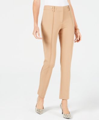 women ponte slim pants