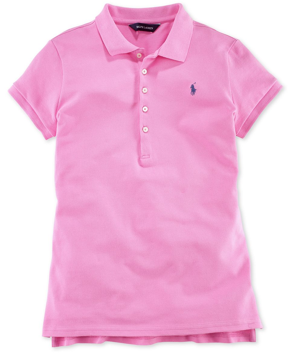 Ralph Lauren Kids Shirt, Little Girls Mesh Polo Shirt
