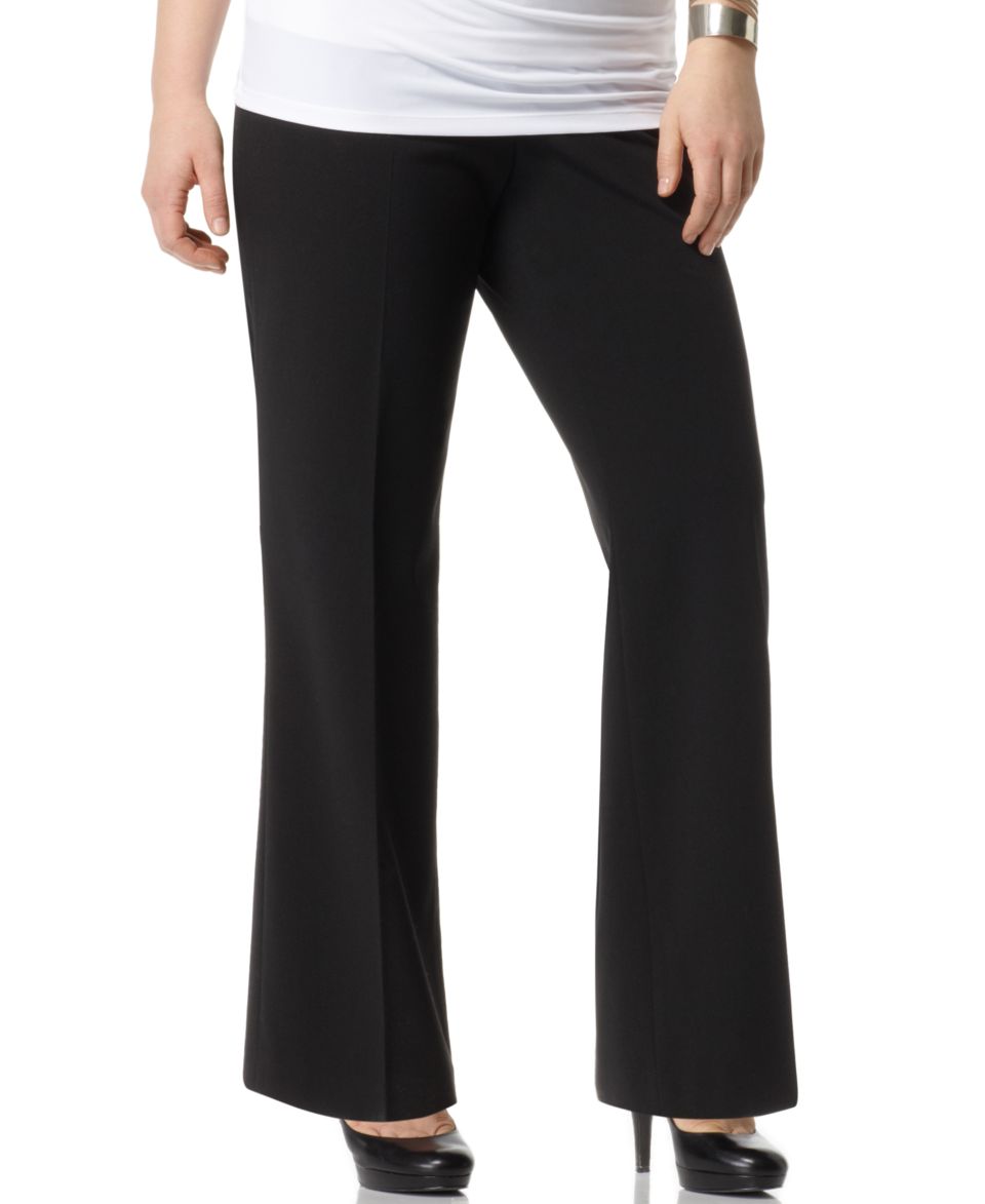 Calvin Klein Plus Size Pants, Hudson Straight Leg Trousers