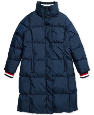 tommy hilfiger puffer jacket long