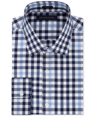 tommy hilfiger men's athletic fit dress shirt