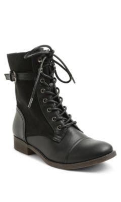 lace up combat booties