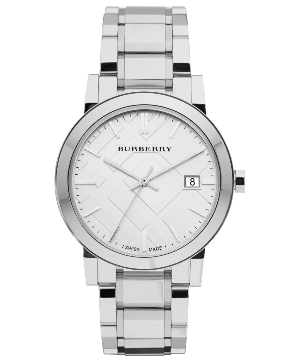 Burberry Watch, Mens Swiss Stainless Steel Bracelet 38mm BU9031   Watches   Jewelry & Watches