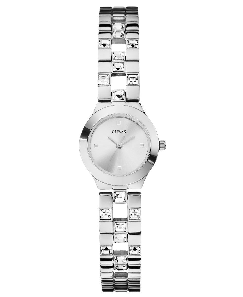 GUESS Watch, Womens Silver Tone Bracelet 19x22mm U85108L1   All