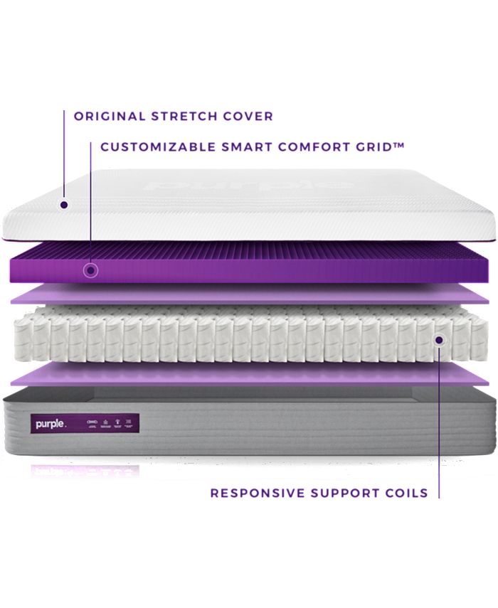 Purple .4 Hybrid Premier 13" Mattress King & Reviews Mattresses Macy's