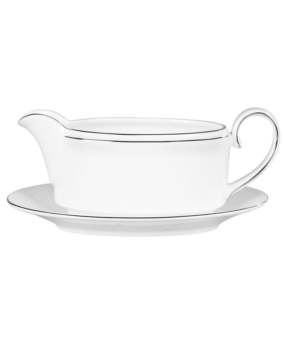 Vera Wang Wedgwood Dinnerware, Blanc sur Blanc Rim Soup Bowl   Fine