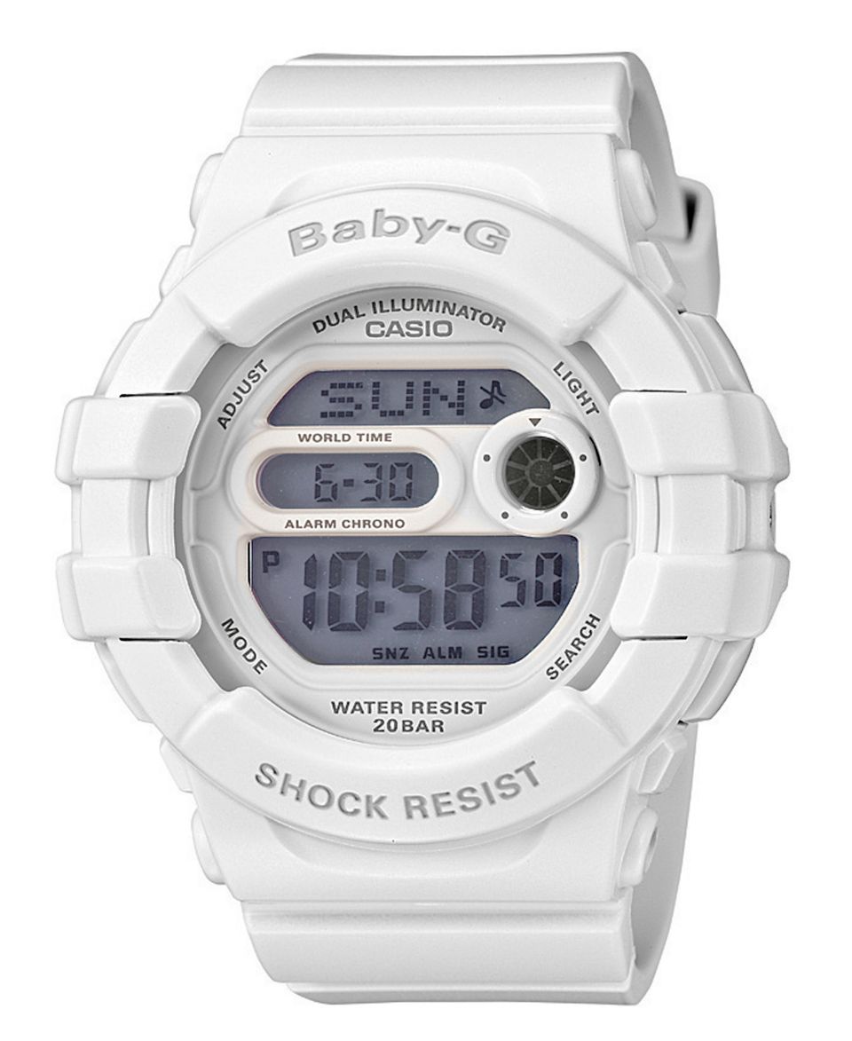 Baby G Watch, Womens Digital White Resin Strap 45x49mm BG6900 7   All