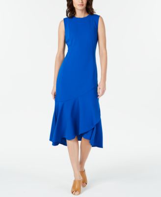 macys womens blue dresses