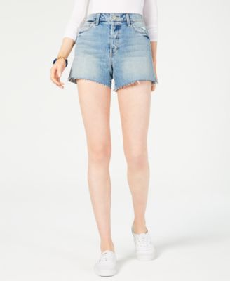 high rise jeans shorts