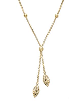 Macy's 14k Gold Necklace, Diamond Cut 