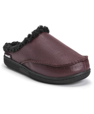 macys mens leather slippers