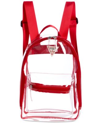 guess clear backpack