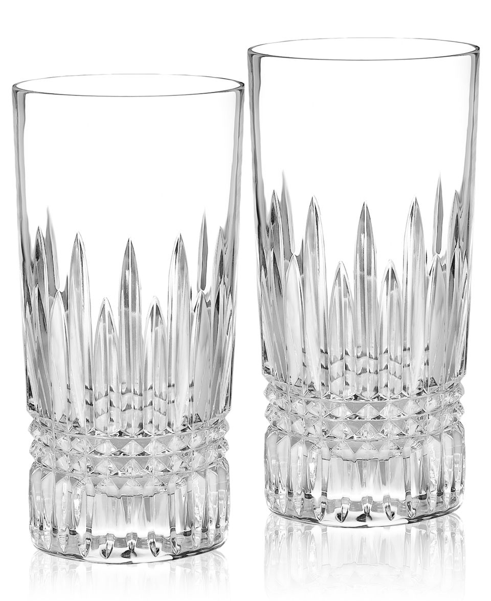 Waterford Drinkware, Set of 2 Lismore Diamond Tumblers   Stemware