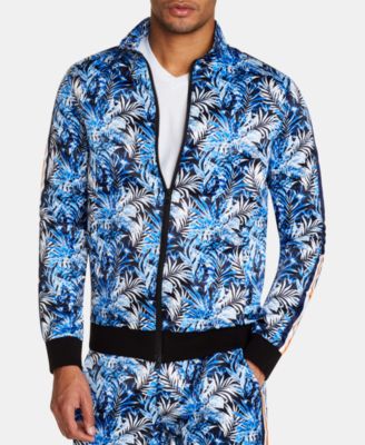 mens floral track jacket