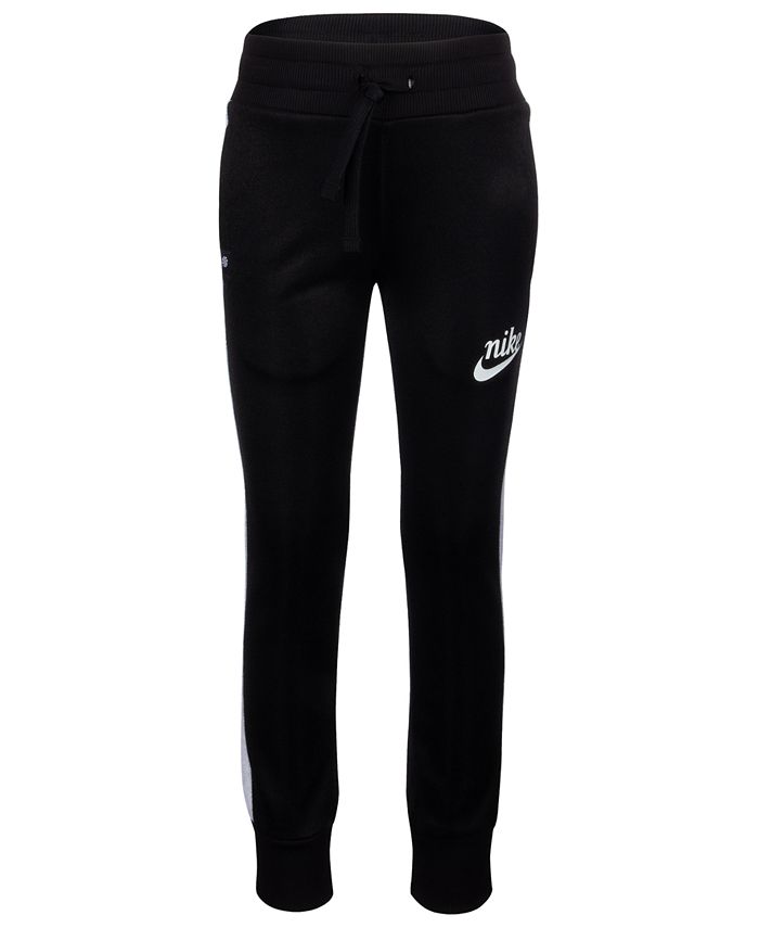 nike french terry pants black