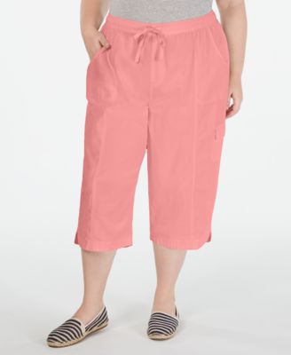 plus size cotton capris