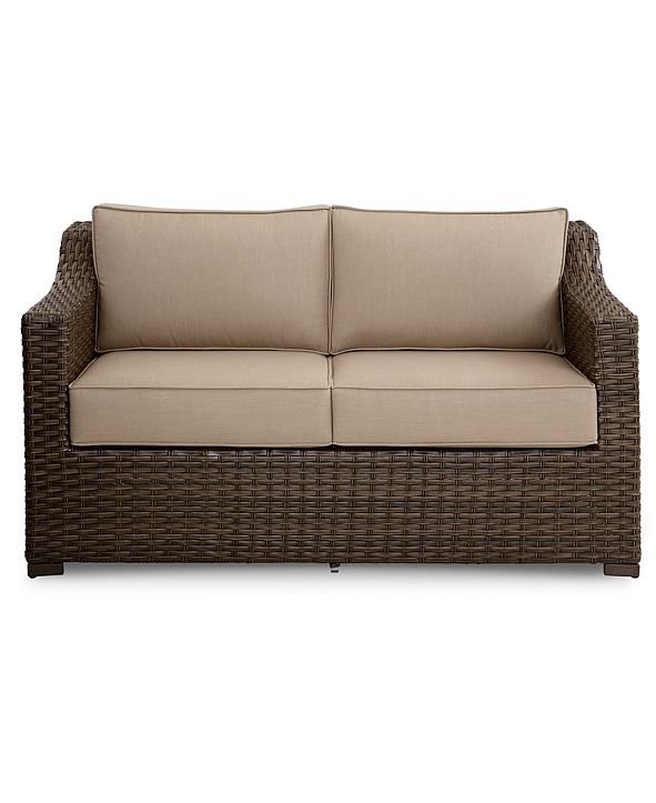 Furniture Camden Wicker Outdoor Loveseat, Created for Macy's & Reviews