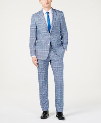 tommy hilfiger light blue suit