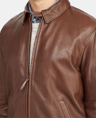 polo leather coat