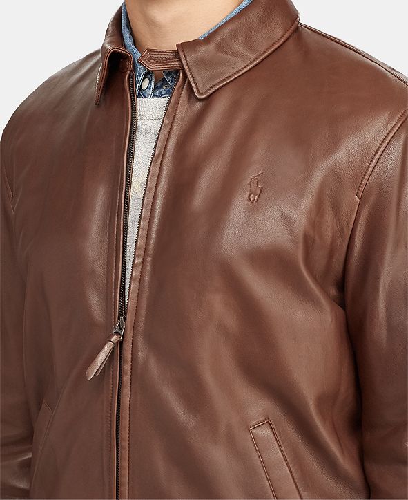 Ralph lauren men s leather jacket