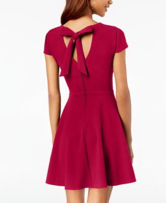 dress with bow at back