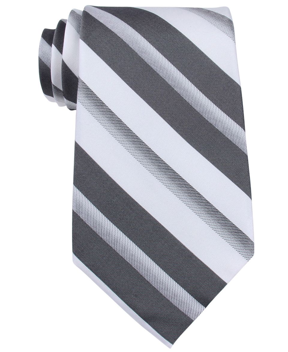 Calvin Klein Tie, STEEL Sunburst Stripe