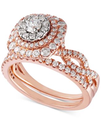 macy's engagement rings rose gold