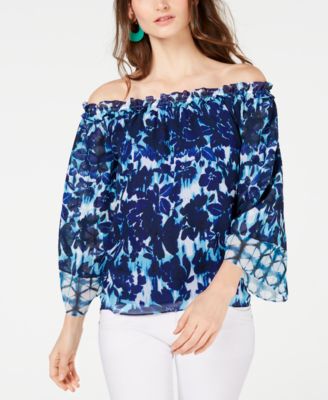macy's inc off the shoulder tops