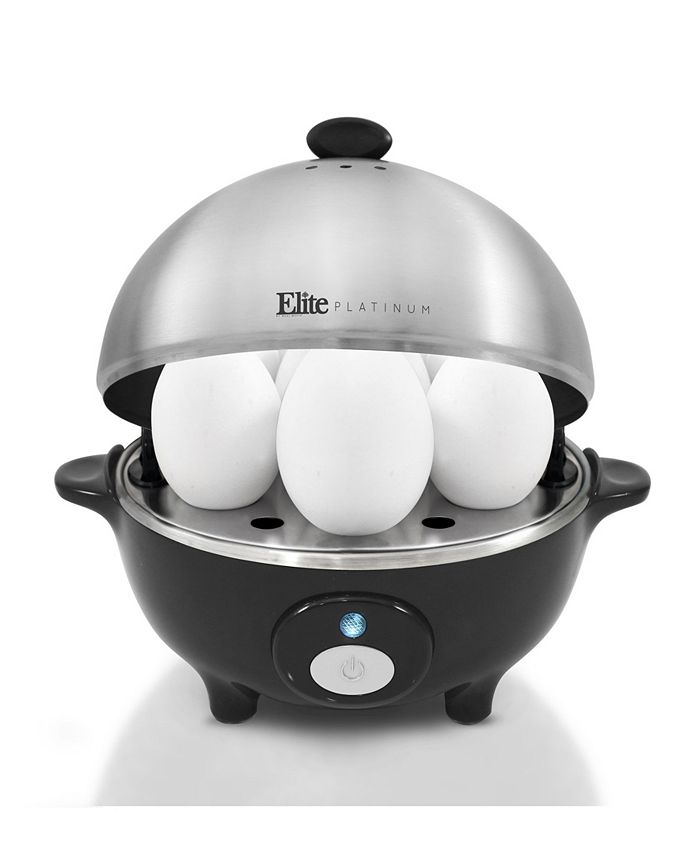 Elite Gourmet Elite Platinum Egg Cooker with Stainless Steel Egg Tray
