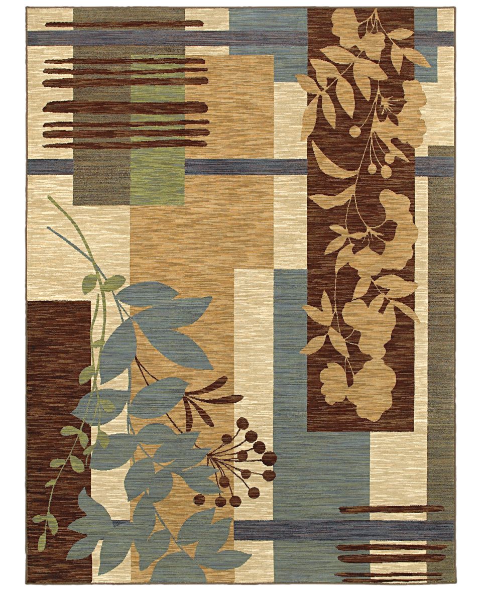 Shaw Living Area Rug, American Abstracts Collection 06400 Corsica Blue