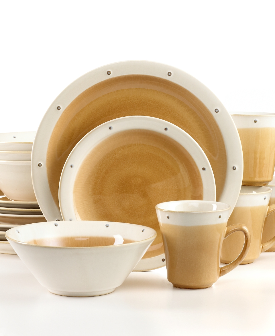 Sango Dinnerware, Newport Beige 16 Piece Set   Casual Dinnerware