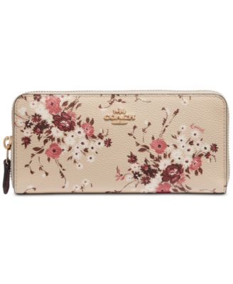 coach wallet pink flowers