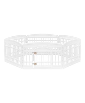 6 panel play yard with door