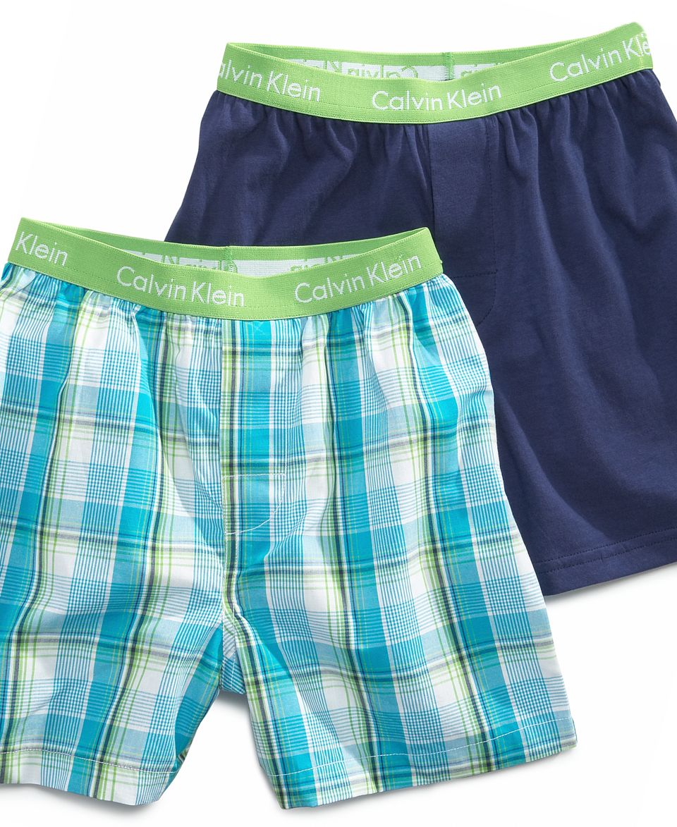 Greendog Kids Underwear, Boys 4 Pack Plaid Boxers   Kids