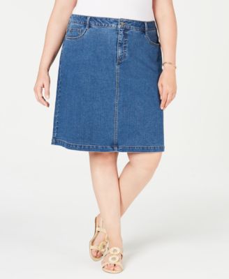 macy's plus size skirts