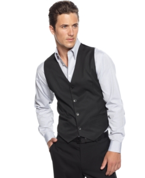 Calvin Klein Vests, Pinstripe Vest