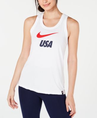 red white and blue nike tank top
